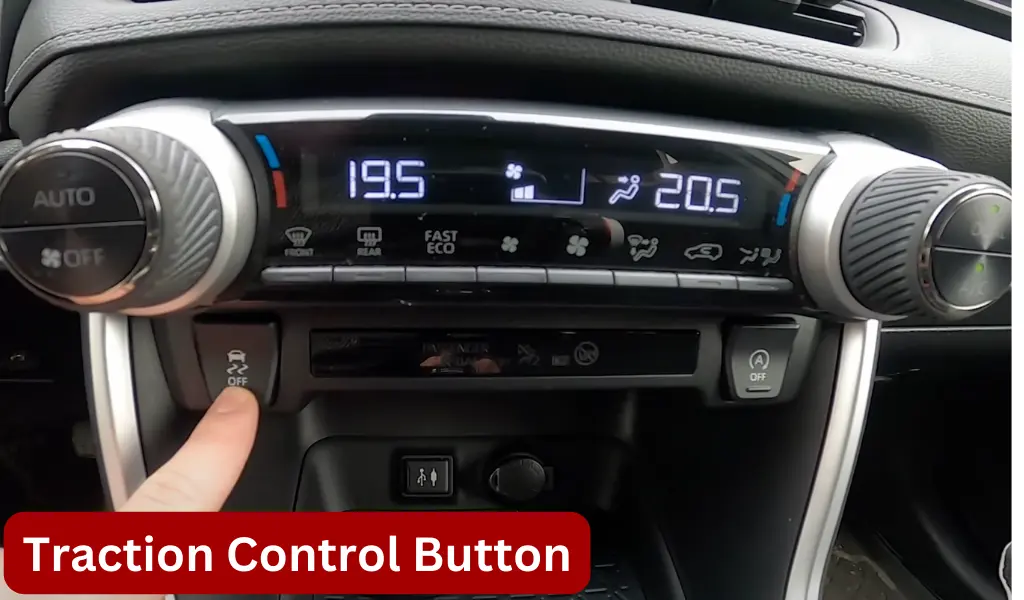 Traction control button in RAV4 2019-2023